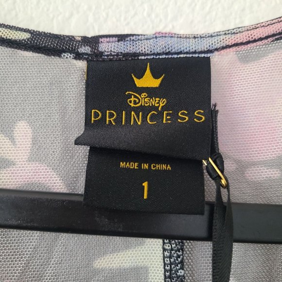 Torrid Disney The Little Mermaid Midi Mesh T Shirt Dress Plus Size 1X Black - Picture 7 of 9